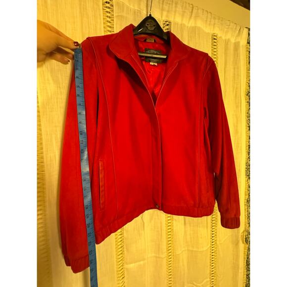 VTG Leather Jacket‎ 1980s Solvang First Street Leather Lambskin Suede L Designer - Picture 11 of 15